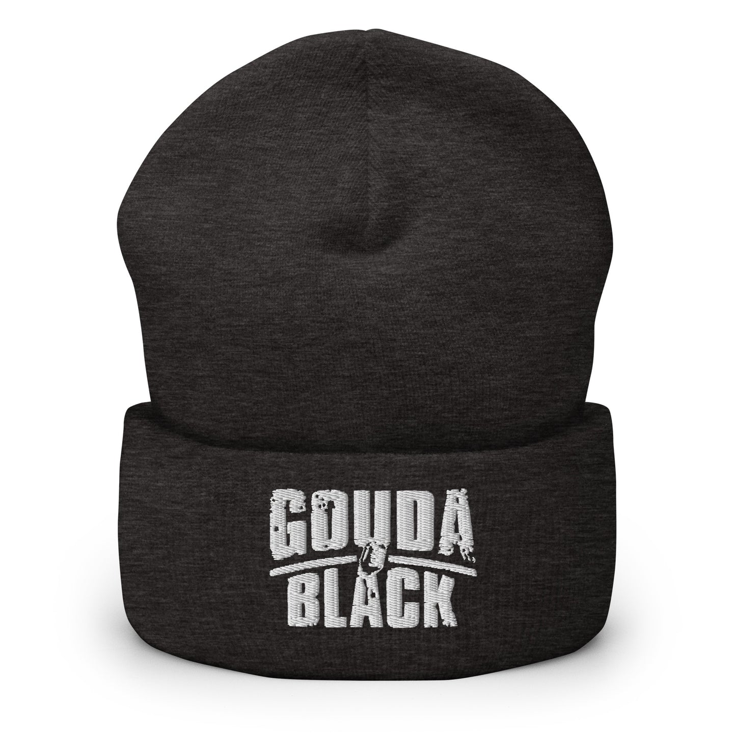 Gouda Black Cuffed Beanie