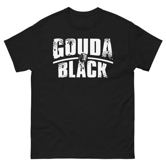 Gouda Black Logo White Unisex Classic Tee