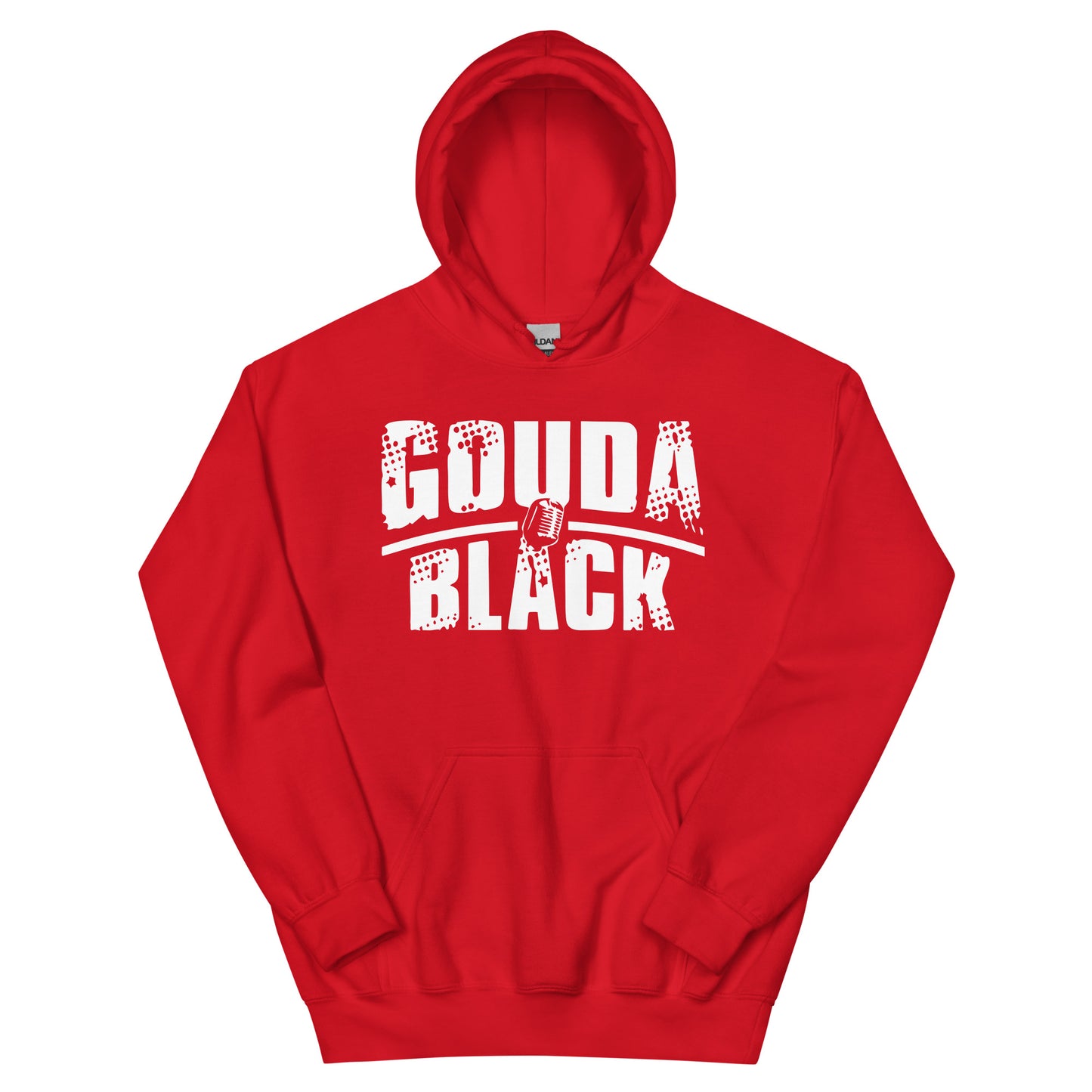 Gouda Black White Logo Unisex Hoodie